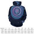 thumbnail image 2 of Cosmic Swirl Pattern Men's Women Vintage 3D Hooded Sweatshirt - All-Season Loose Fit Streetwear, 2 of 6
