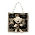 thumbnail image 1 of Girls Backpack Teen Teenager Fashion Quilted Small Size Bear Handbag, 1 of 9