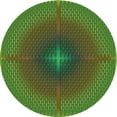 thumbnail image 1 of Ahgly Tapis Rond Lavable en Machine Intérieur Transitionnel Vert Armée, 4 Pieds Rond, 1 of 7