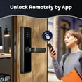 thumbnail image 5 of Smart Door Lock Indoor Password Fingerprint Remote Unlock Keycard Antihijack Tamper Alarm Battery Powered Temporary Charge ,Easy Installation, 5 of 7