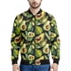 thumbnail image 4 of Chaqueta con cremallera y estampado de aguacate para hombre, chaqueta con estampado 3D de frutas, chaqueta informal de calle con cremallera, sudadera de manga larga tipo bombardero, 4 of 4