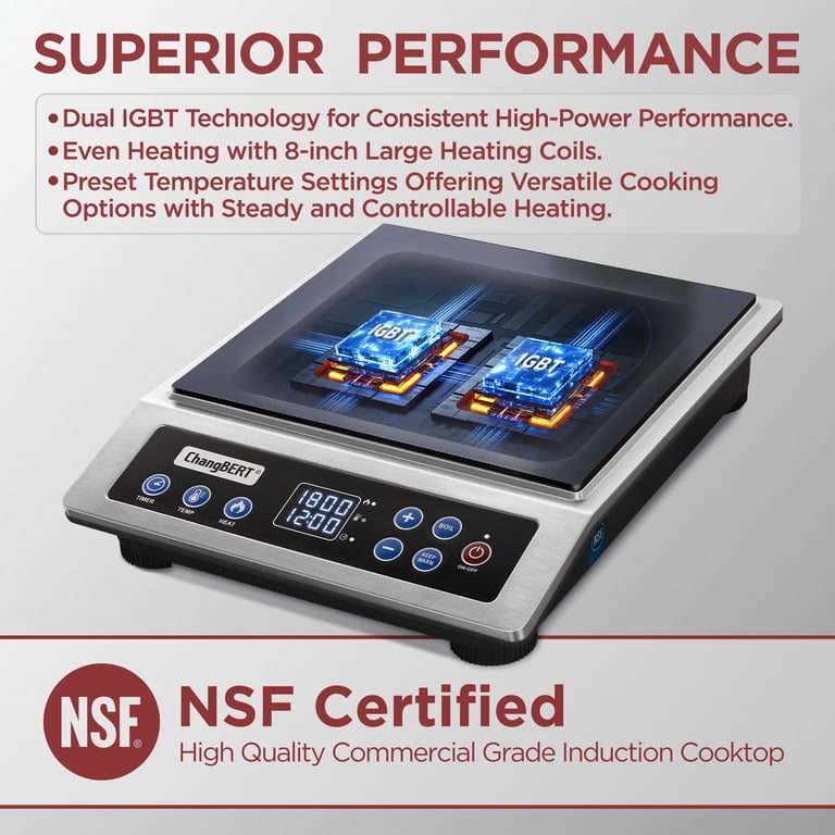 Changebert Portable 1800W Induction Cooktop photo 5
