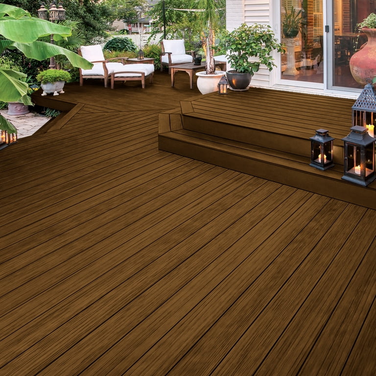 olympic stain tobacco Olympic Maximum 5 Gallons ST-2028 Tobacco Semi-Transparent Exterior Stain  and Sealer in One Low VOC