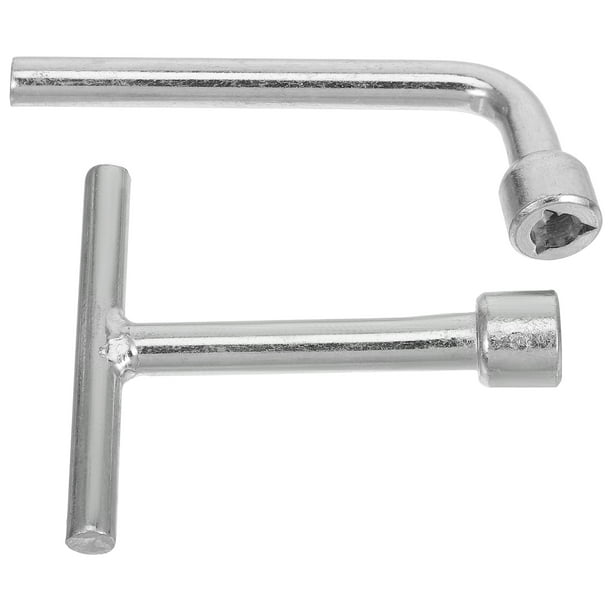 2 llaves triangulares de acero inoxidable de alta resistencia para armario eléctrico, medidor de agua y puerta de ascensor.