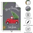 thumbnail image 3 of GZHJMY Christmas Car Truck Kitchen Towels Set of 1 Dishcloths Hand Towels Tea Towels Ultra Absorbent for Cleaning Washing Drying Dishes Tableware 28'' x 18'', 3 of 7