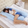 thumbnail image 6 of 47" U Shaped Pillow, Total Body Support Pillow for Pregnancy Hypoallergenic, Comfortable Maternity Body Painting, Memory Foam Pillows for Pregnant Women, Supports Back, Hips, Legs & Belly, 6 of 8