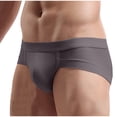 thumbnail image 3 of StSilkitty Men's Briefs Low Rise Elastic Soft Breathable Underwear Lightweight No Ride-Up Bikini Underpants, 3 of 4