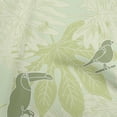 thumbnail image 1 of oneOone Cotton Poplin Twill Olive Green Fabric Tropical Birds With Leaves Fabric For Sewing Printed Craft Fabric By The Yard 56 Inch Wide, 1 of 4