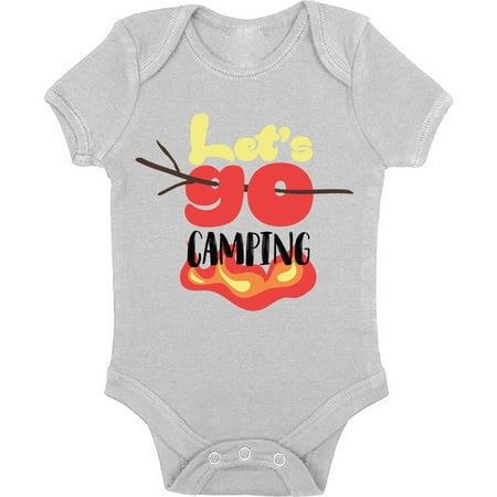 

Ugly Camping Bodysuit - Lets Go Camping Graphic Short Sleeve Body for Kids Boys Girls Weekend Camp Outfit