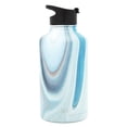 thumbnail image 2 of Simple Modern 64 Oz. Summit Water Bottle - Stainless Steel Half Gallon Flask with 2 Lids - Wide Mouth Double Wall Vacuum Insulated Leakproof Pattern: Ocean Quartz, 2 of 7
