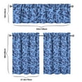 thumbnail image 6 of Country Boho Curtains 36 Inch Short - 3 Panel Floral Farmhouse Set with Vintage Botanical Design, Rod Pocket Window Treatment for Rustic Style, 6 of 6