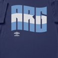 thumbnail image 2 of Umbro Mens Argentina Wavy Logo T Shirt (Navy, S-XXXL), 2 of 4