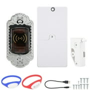 TM Card Safety iButton Cabinet Sauna Locker Room Lock Security(Silver Silicone Induction lock)