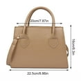 thumbnail image 2 of Khaki Women's Retro Simple Crossbody Bag Ins Small Square Shoulder Purse Fashionable Tote Bag, 2 of 6