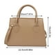 thumbnail image 3 of Bolso de hombro para mujer | Bolso de cuero PU de moda Negro Blanco Caqui Marrón | Bolso casual bandolera 22,5x16x9,5cm | Accesorio versátil y moderno para el día, 3 of 7