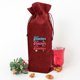 thumbnail image 1 of Bolsa De Impresión Para Profesores Beige Rojo Negro Arpillera Bolsas De Vino De Navidad Para El Día Del Maestro Regalo De Cumpleaños, 1 of 4
