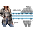 thumbnail image 6 of MOSHU Flannel Shirts for Women Casual Plaid Womens Tops Long Sleeve Button Down Shirts Curved Hem Blouses, 6 of 6