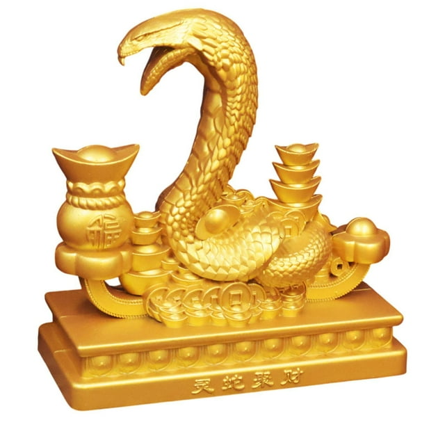 Estatuilla de Animal, estatua de serpiente, adornos para manualidades, regalo de cumpleaños, adorno de mesa, escultura de aleación para gabinete,