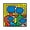Unframed, variant on Art.com Untitled Pop Art Giclee Print by Keith Haring, 16" x 16"