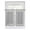 White Gray, variant on Beige Geometric Tier Curtains 45 Inches Long, Brown Greek Key Design Burlap Modern Art Window Treatment Curtain Drapes, Window Half Privacy Curtains for Bedroom Bathroom, 42"x45", 2 Panels