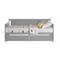 thumbnail image 2 of Daybed with two drawers, Twin Size Sofa Bed, Storage Drawers for Bedroom, Living Room, Grey, 2 of 6