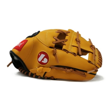 JL-120 Gant de baseball Initiation PU Outfield, 12 Noir - sports