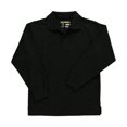 thumbnail image 3 of Universal Unisex L/S Pique Polo (Sizes 8 - 20) - black, 12 (Big Girls), 3 of 3