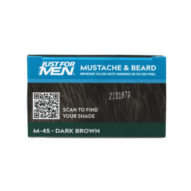 3 Pack - JUST FOR MEN Color Gel Mustache & Beard M-45, Dark Brown