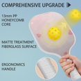 thumbnail image 4 of Pickleball Paddles Set Of 1, Fiberglass Surface, World Map Print, 1 Paddle, 2 Balls & Bag, 4 of 5