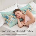 thumbnail image 5 of Beach Coastal Teal Body Pillow Covers 20"x60", Nautical Shell Starfish Coral Summer Soft Brushed Microfiber Breathable Throw Pillow Covers, Decorative Pillowcase with Zipper for Couch Sofa Bedroom, 5 of 9