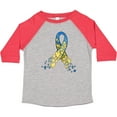 thumbnail image 3 of Inktastic Down Syndrome Awareness Blue and Yellow Hearts Ribbon Boys or Girls Toddler T-Shirt, 3 of 5