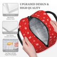 thumbnail image 3 of Daiia Christmas Pattern Lunch Bag , Insulated Lunch Box, Small Leakproof Cooler Food Lunch Containers Reusable High Capacity Lunch Tote Bags-One Size, 3 of 6