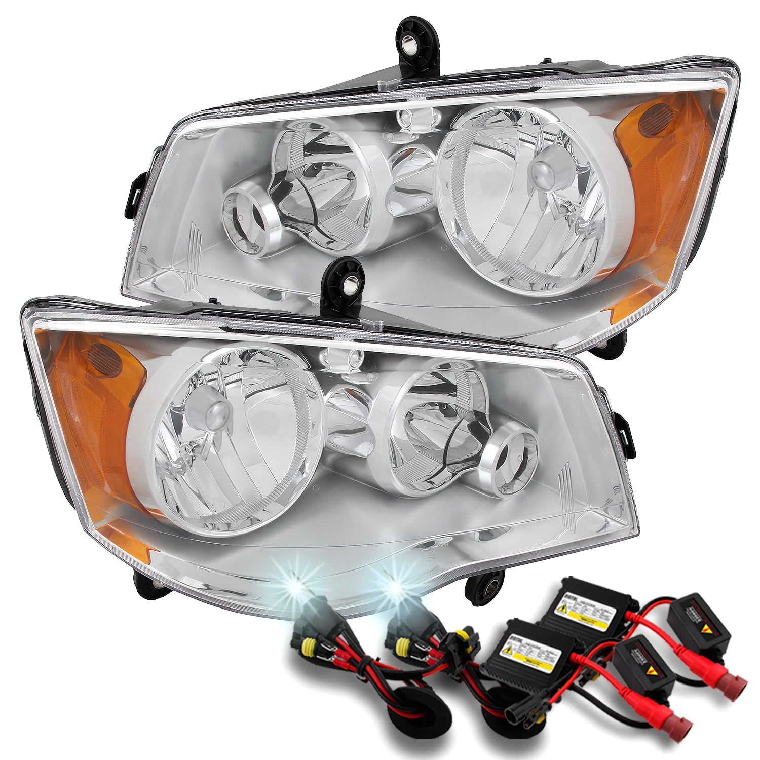 Fits 20082016 Chrysler Town & Country LH + RH Side Headlights + Slim