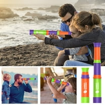 SPOORYYO Carrot-Shaped 8x Monocular Telescope for Kids - Easy-To-Use Educational Toy for Boys and Girls Aged 3-6