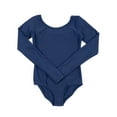 thumbnail image 2 of Leveret Kids Long Sleeve Leotard True Navy XL (12-14), 2 of 2