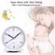 thumbnail image 4 of Reloj despertador analógico que no hace tictac: esfera grande de 4 pulgadas con luz nocturna, reloj despertador analógico de cuarzo con alarma fuerte, silencioso, funciona con pilas Rojo Verde, 4 of 5