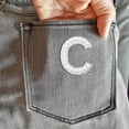 thumbnail image 2 of Clearance! Iron Cobble On Clothes AZ Sew Decorative Letter Cobble Glitter Letters Applique Rhinestone Pearl English Letters For DIY Craft Supplies, 2 of 4