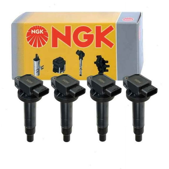 4 pc NGK Ignition Coils compatible with Toyota Yaris 1.5L L4 2006-2019