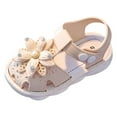 thumbnail image 3 of Children Shoes Comfortable Flat Sandals Fashionable Toe Covering Children Toddler Shoes Beach Sandals ,Toddler Girl Sandals/Toddler Boy Sandals(Color:BG,Size:9.5), 3 of 7