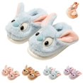 thumbnail image 3 of XIMIN Toddler Non-Slip Closed Toe Slip On Fuzzy Slipper Girls Boys Cute Cartoon Puppy Plush Cute Soft Indoor Bedroom Slipper Foam House Shoes, 3 of 3
