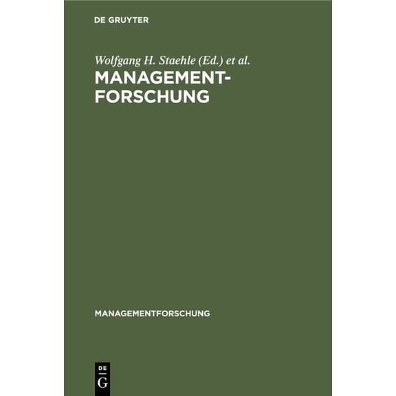 Managementforschung: Managementforschung (Hardcover)