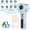 Blue, variant on HangFan handheld rechargeable misting fan, with digital display, 30ml water tank, 100 speed, portable, suitable for outdoor/travel/camping-Green