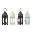 thumbnail image 3 of Worallymy Glass Crystal Moroccan Candlestick Metal Hollow Candle Holder Home Coffee Shop Decoration Iron Hanging Candle Lantern, 3 of 10