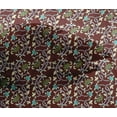 thumbnail image 4 of oneOone Viscose Chiffon Fabric Leaves & Floral Block Print Fabric BTY 42 Inch Wide, 4 of 4