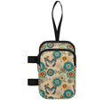 thumbnail image 2 of COEQINE Lightweight Forearm Crutch Bag for Seniors Boho Butterfly Floral Walking Cane Storage Pouch, with 2 Zipper Pockets, Large Capacity, Hands-Free, for Men Women, 2 of 7
