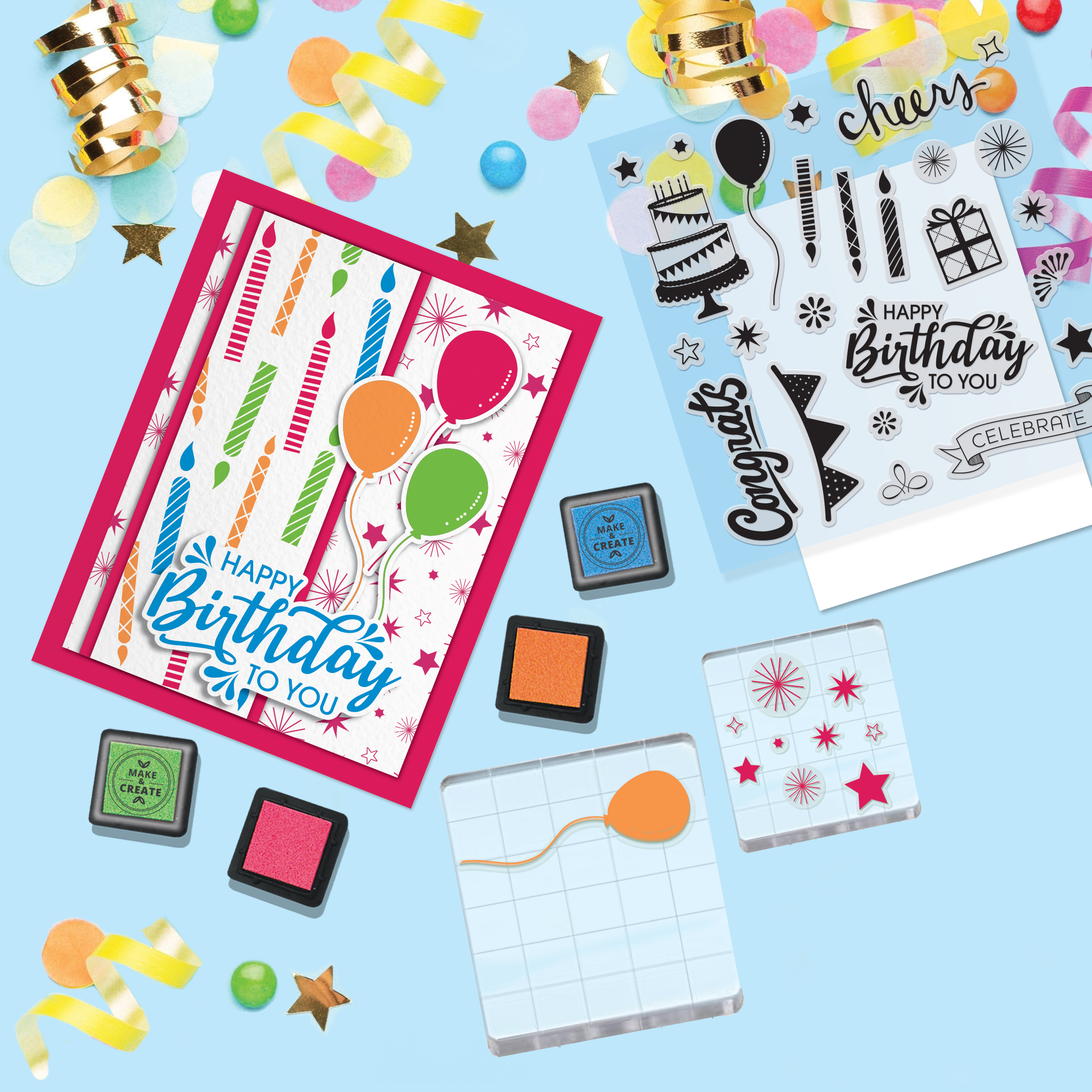 Make & Create Stick & Stamp Kit with Celebration Themes photo 4