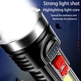 thumbnail image 3 of Outdoors USB Rechargeable Torch Solar Rechargeable Power Display Lamp Handheld Camping Lantern Hiking Flashlight, 3 of 5