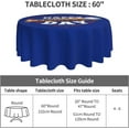 thumbnail image 5 of Happy Fathers Day Tablecloth Round 60 Inch for Fathers Day Decorations, Table Cover Washable Polyester Table Cloth for Kitchen Party Picnic Dining Decor, 5 of 6
