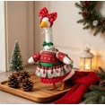 thumbnail image 6 of Christmas Front Porch Goose Outfit, Nordic Snowflake Printed Dress with Bow Accessory for 19 Inch Concrete Goose Statue Patio Yard Decor, 6 of 7