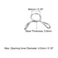 thumbnail image 2 of Unique Bargains Clips de Tuyau de Conduite de Carburant, 20 Pack 4mm 304 Brides de Ressort de Tube de Fil Unique en Acier Inoxydable (Argent), 2 of 5